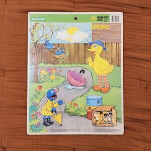 Vintage Golden Frame Tray Puzzle "Spring" 1991